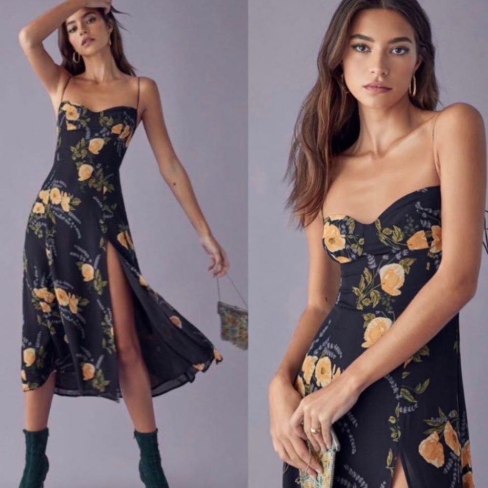 Reformation Juliette Midi Dress (worn once!)